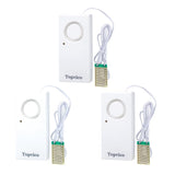 Topvico Water Alarms for Basements, Heater Leak Detector, Sump Pump Overflow Moisture Flood Sensor, 120dB Work Alone Battery Ope