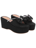 Shoetopia Women'S Platform Heel Sandal,Black,3,B0CXHZKBCM