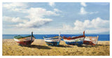 Boats On The Beach-Paper Art-50,,X26,,