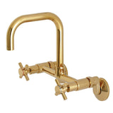 Kingston Brass Ks413Pb Concord Kitchen Faucet, 6-11/16 In Spout Reach, Polished Brass