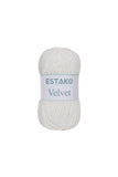 Estako Velvet Chenille Blanket amigurumi Yarn for Crocheting and Knitting Super Bulky 100 gr (132 yds) (1150 - Cream)