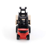 Siku 1722, Linde Forklift, 1:50, Metal/Plastic, Red, Movable Fork, Incl. 2 Pallets