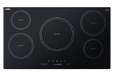 Summit 24 Induction Cooktop, 4 Cooking Zones, 208-240V Electric Cooktop, ADA Compliant Design, Black - SINC5B36B