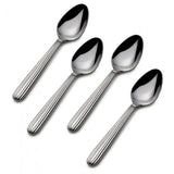 Mikasa Italian Countryside Stainless Steel Demitasse Spoons, Set of 4