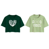 Toplot Tops For Women || Western Tops For Woman Stylish || Crop T-Shirt Western Pack Of 2 (Combo-Top-5258-Olv-Pst-L),Olive-Pista,,B0F6NRCYZV