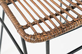Jofran Inc. Weaver Hairpin Rattan Counter Barstool (Set Of 2)