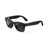 Meta Wayfarer Square Sunglasses, Matte Black/Polarized Gradient Graphite, Large