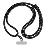 CASETiFY 8mm Rope Cross Body Strap with Card - Black