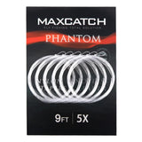 Maxcatch Fly Fishing Tapered Leader Line 6 Pack -Pre-Tied Loop- Tensile Strength- Abrasion Resistance- Low Memory 7.5ft/9ft/12ft