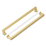 khtumeware 3 Pack 12inch(305mm) Hole Center Appliance Pulls Brushed Gold Cabinet Pulls Heavy-Duty Solid Matte Gold Cabinet Hardw