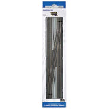 Bachmann Trains EZ COMMAND DCC EQUIPPED #6 SINGLE CROSSOVER TURNOUT RIGHT NICKEL SILVER EZ TRACK With Grey Roadbed HO
