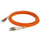 Addon 4M St To Lc Orange Om1 Duplex Ofnr (RiserRated) Mmf Fiber Patch Cable