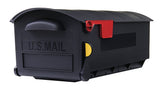 Gibraltar Mailboxes Patriot Large Capacity RustProof Plastic Black, PostMount Mailbox, GMB515B01