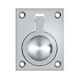 Deltana FRP25U26 2 1/2Inch x 1 7/8Inch Solid Brass Flush Ring Pull