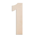MGTECH 17 Inch Large Wooden Number 1, 1/4 in Thick Big Wood Number for Crafts and Wall Decor