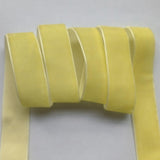 5 Yards 1(25mm) Velvet Ribbon for Wedding Christmas Gift Box Wrapping Bow Making Bouquet Wrap DIY Craft Decor (Yellow, 1x5Yd