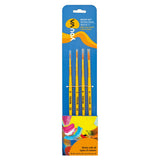 Navneet Youva | Synthetic Round Brushes For Pro Students And Artists | Set Of 4 | Pack Contains - Brush No. 0, 2, 4 & 6