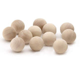 Hygloss Wood Craft Balls, 1Inch, 12 Pc