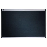 Quartet Bulletin Board, 3 x 2, Embossed, HiDensity Foam, Aluminum Frame (B343A),Black