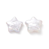 LiQunSweet 5 Pcs Natural Undrilled Pearl Beads Cultured Freshwater Pearl No Hole Celestial Star Shaped Loose Spacer Beads for DI