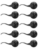 Mengico 10 Pack Interior Door Lever,Black Door Handle Lock,Interior Door Lock Left Handled Dummy Levers,Dummy Door Handles
