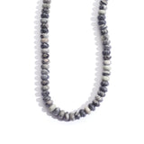 5x8mm Natural Rondelle Stone Beads Black Network Zebra Semi Precious Abacus Beads Handmake Gemstone for Jewerly Making DIY Brace