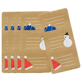 IKEA VINTER Gift Wrapping Paper Label Pack of 15 (Natural Color/Beige Patterned)