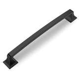 Amerdeco 10 Pack Matte Black Cabinet Pulls 7 Inch(178mm) Hole Center Cabinet Hardware Kitchen Cabinet Handles for Bathroom Drawe