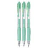 PILOT G2 Retractable Pastel Gel Ink Rollerball Pens, Fine Point 0.7mm, Green, 3 Count