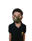 Vira Unisex (Kids) Cotton Printed Green Hawk Style 2 Ply/Layer Reusable & Washable Face Mask