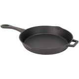 Bayou Classic 7434 14-in Cast Iron Skillet Features Helper Handle and Pour Spouts Perfect For Searing Braising Frying and Baking