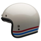 Bell Custom 500 Open-Face Motorcycle Helmet (Stripes Pearl White - Small)