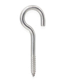 IMSCREWS 2 Pcs Screw Eyes, 4.7 Inch 304 Stainless Steel Eye Bolts for Wood, Self Tapping Heavy Duty Hooks, Ideal for Securing Ca