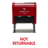 Not Returnable Office Self Inking Rubber Stamp (Red Ink) Medium