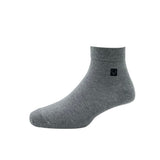 Allen Solly MenS Cotton Quarter Length Socks (1 Pair) Light Grey Melange