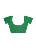 Satrani Womens Polyester Saree (1976St514_Dark Green)