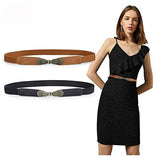 Elephantboat Women Retro Ladies Waist Vintage Skinny Thin Elastic Stretch Belt For Dresses Lenght 65 To 90Cm