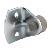 SlideCo 162462 byPass Door Bumper, 5/8 in. Diameter Stop, Steel Bracket, Gray Rubber Bumper (Single Pack), Zinc