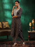 Libas Women'S Silk Blend Kurta Set (49140_Black