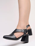 Shoetopia Solid Pointed Toe Black Pumps For Women & Girls /Eu41,Black,8,B0DFVGLGX5