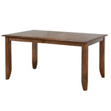 Sunset Trading Simply Brook 72 Rectangular Extendable Dining Table | Amish Brown | Seats 8