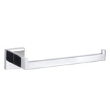 LANC Bathroom Hand Towel Holder Chrome Silver Hand Towel Bar 10 Inche Right Side Square Towel Ring for Kitchen Lavatory Wall Mou