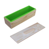 ATORSE Rectangular Silicone Mould Wooden Box Silicone Soap Loaf Mould for DIY Craft Green|Crafts|Home Arts & Crafts|Candle Makin