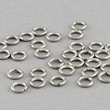HDSupplies 100 Pieces - 304 Stainless Steel Jump Rings - 3mm - 22 Gauge (0.6mm Thickness)