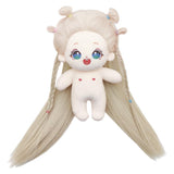 niannyyhouse 20cm Plush Doll Long Hair Girl Humanoid Stuffed Body no Attribute 8 Normal Body Dress Up Gifts (a-52-with Skeleton)
