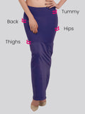 Clovia Womens Petticoat Style Saree Shapewear With Side Slit (Sw0023P08_Blue_Xl)