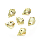 20pcs Czech Faceted Crystal Glass Baroque Chandelier Pendant Drop Beads Suncatcher 22mm Gold Shimmer