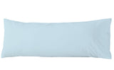 Whatsbedding Body Pillow Cover Cotton Fabric Long Pillowcase Breathable & Skin-Friendly Envelope Closure - Light Blue (20X54 Inch) -Like New