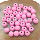 AD Beads Wood Spacer Loose Wooden Craft Beads Big Hole Beads Assorted for Necklace Bracelet Craft Making Decoration (10x12mm 100