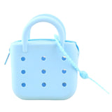 Lyla Beach Tote Bag Holes Pouch Waterproof For Women For Travel Swimming Outdoor Blue